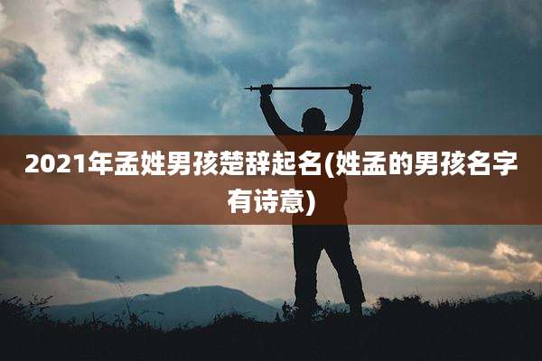 2021年孟姓男孩楚辞起名(姓孟的男孩名字有诗意)