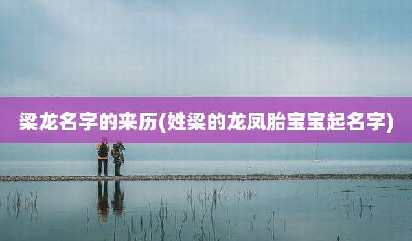梁龙名字的来历(姓梁的龙凤胎宝宝起名字)