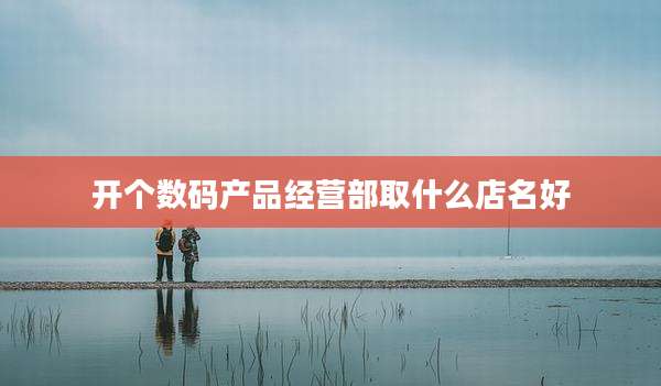 开个数码产品经营部取什么店名好