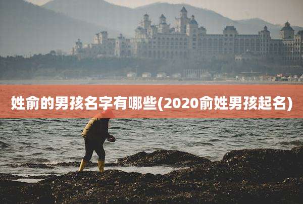姓俞的男孩名字有哪些(2020俞姓男孩起名)