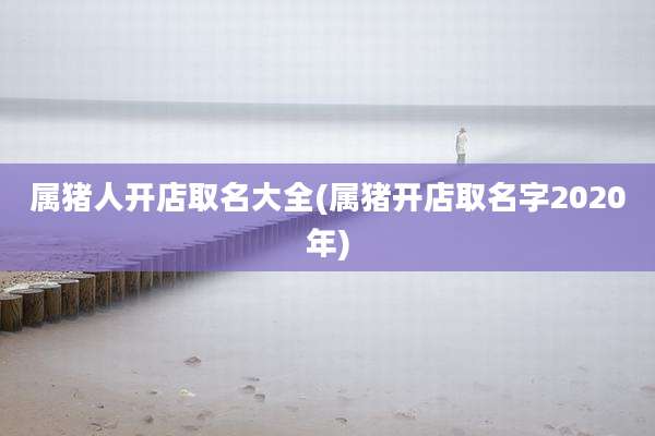 属猪人开店取名大全(属猪开店取名字2020年)
