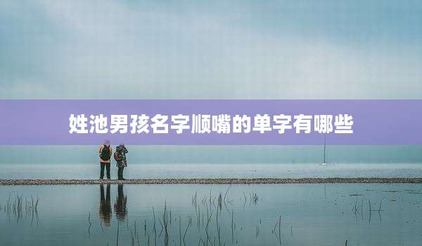 姓池男孩名字顺嘴的单字有哪些
