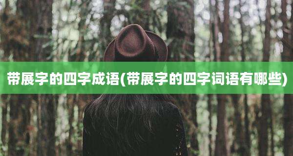 带展字的四字成语(带展字的四字词语有哪些)