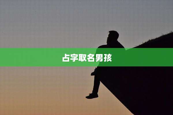 占字取名男孩