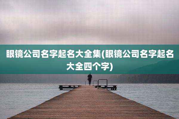 眼镜公司名字起名大全集(眼镜公司名字起名大全四个字)