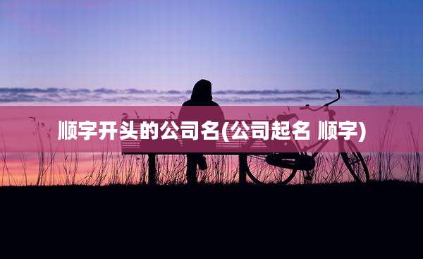 顺字开头的公司名(公司起名 顺字)