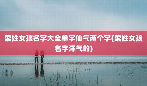 索姓女孩名字大全单字仙气两个字(索姓女孩名字洋气的)