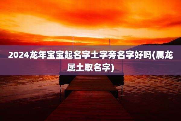 2024龙年宝宝起名字土字旁名字好吗(属龙属土取名字)