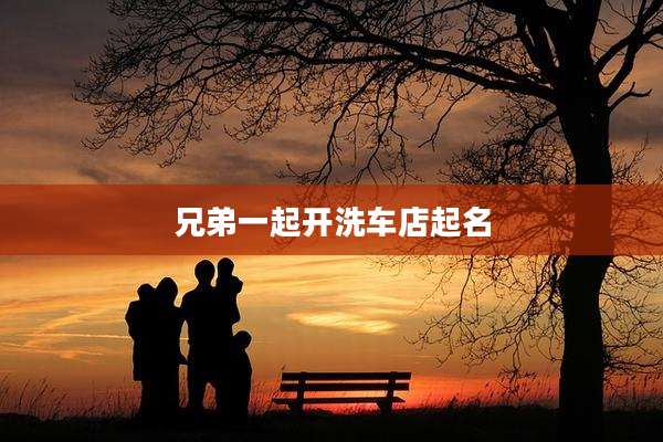 兄弟一起开洗车店起名