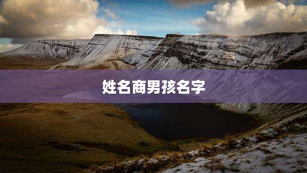 姓名商男孩名字