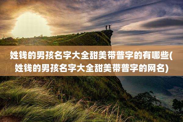 姓钱的男孩名字大全甜美带普字的有哪些(姓钱的男孩名字大全甜美带普字的网名)