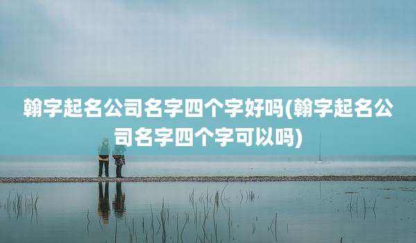 翰字起名公司名字四个字好吗(翰字起名公司名字四个字可以吗)
