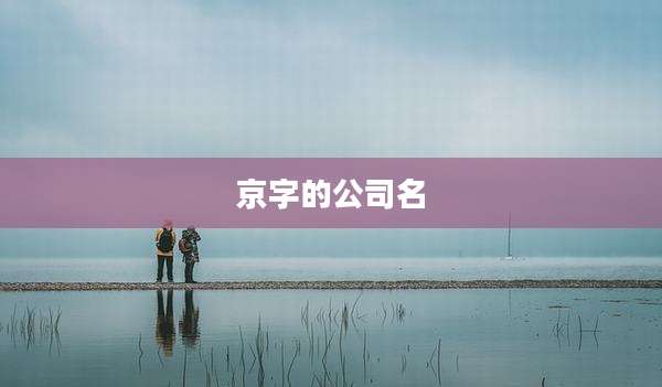 京字的公司名