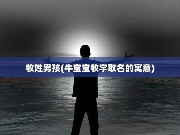 牧姓男孩(牛宝宝牧字取名的寓意)