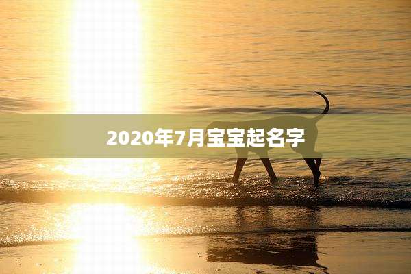 2020年7月宝宝起名字