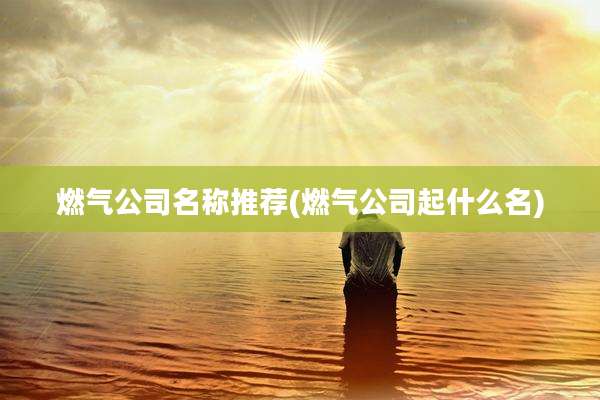 燃气公司名称推荐(燃气公司起什么名)