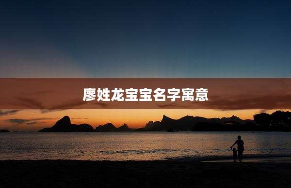 廖姓龙宝宝名字寓意