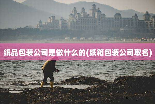 纸品包装公司是做什么的(纸箱包装公司取名)