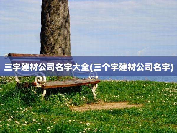 三字建材公司名字大全(三个字建材公司名字)