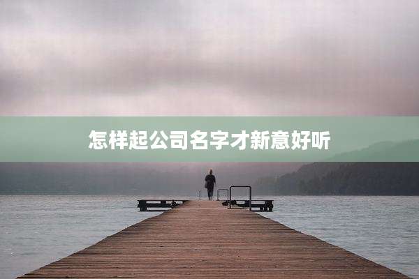 怎样起公司名字才新意好听
