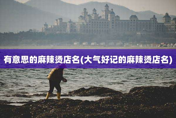 有意思的麻辣烫店名(大气好记的麻辣烫店名)
