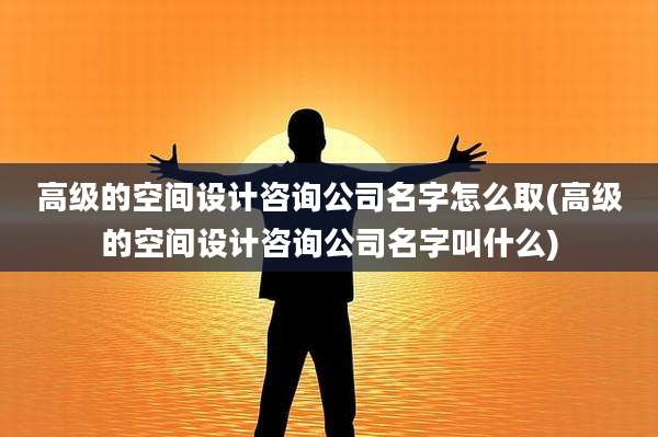 高级的空间设计咨询公司名字怎么取(高级的空间设计咨询公司名字叫什么)