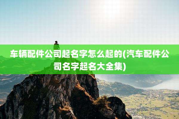 车辆配件公司起名字怎么起的(汽车配件公司名字起名大全集)