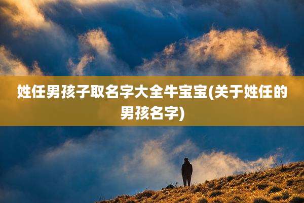 姓任男孩子取名字大全牛宝宝(关于姓任的男孩名字)