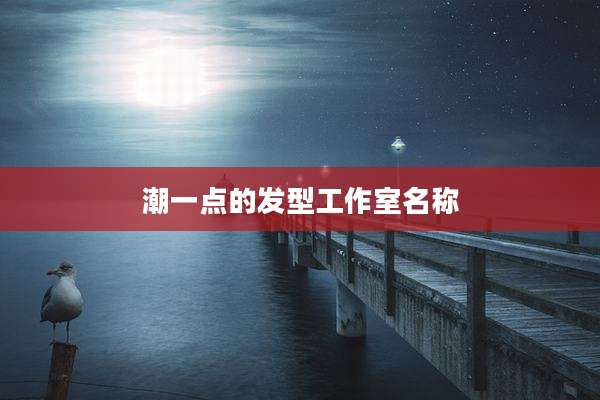 潮一点的发型工作室名称