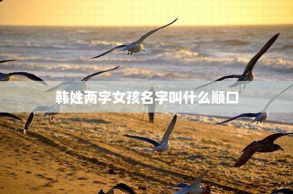 韩姓两字女孩名字叫什么顺口