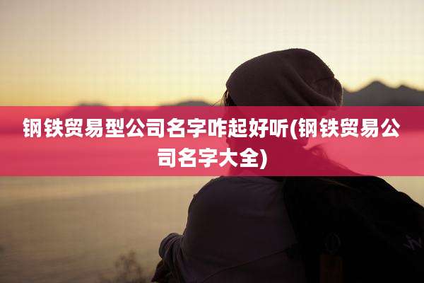 钢铁贸易型公司名字咋起好听(钢铁贸易公司名字大全)