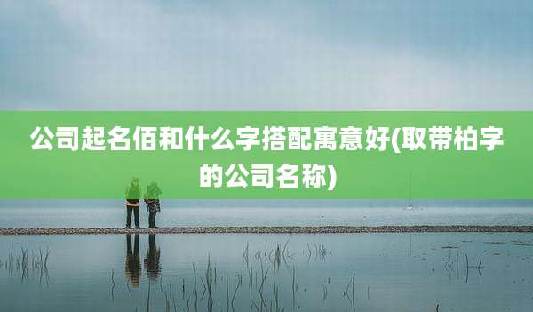 公司起名佰和什么字搭配寓意好(取带柏字的公司名称)