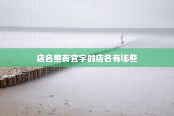 店名里有宜字的店名有哪些