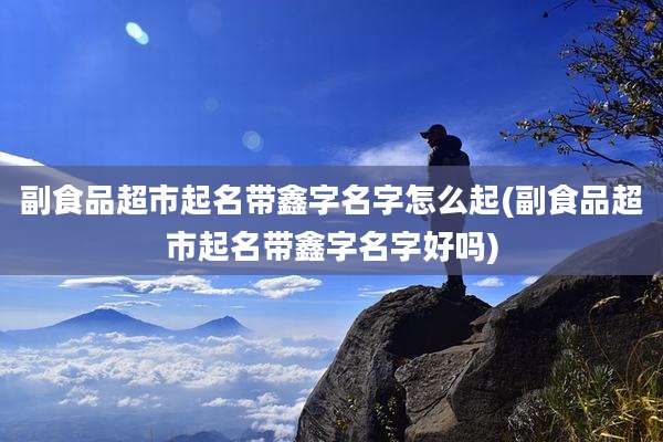 副食品超市起名带鑫字名字怎么起(副食品超市起名带鑫字名字好吗)