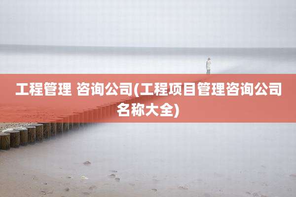 工程管理 咨询公司(工程项目管理咨询公司名称大全)
