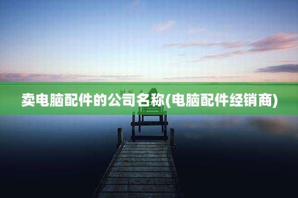 卖电脑配件的公司名称(电脑配件经销商)
