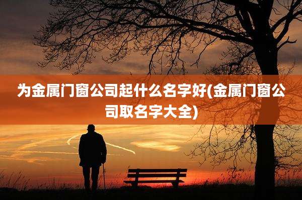 为金属门窗公司起什么名字好(金属门窗公司取名字大全)