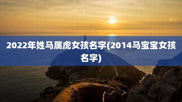 2022年姓马属虎女孩名字(2014马宝宝女孩名字)