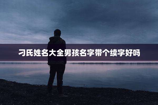 刁氏姓名大全男孩名字带个续字好吗