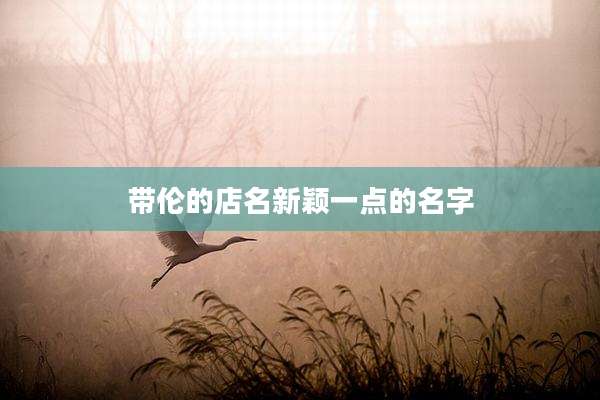 带伦的店名新颖一点的名字
