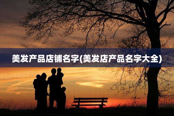 美发产品店铺名字(美发店产品名字大全)