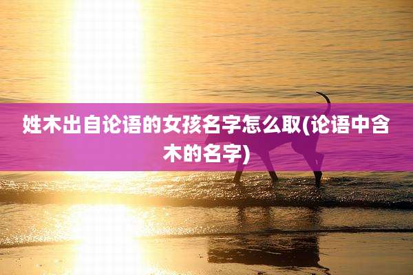 姓木出自论语的女孩名字怎么取(论语中含木的名字)