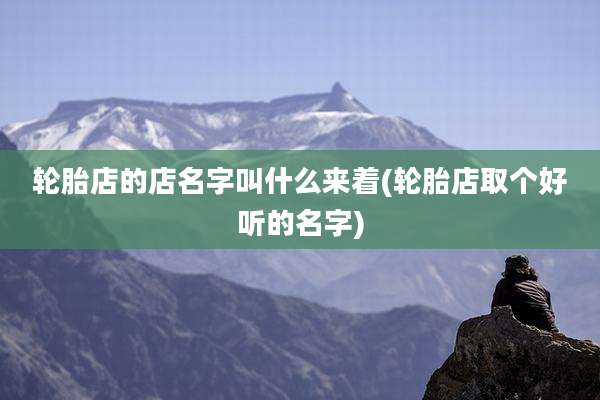 轮胎店的店名字叫什么来着(轮胎店取个好听的名字)