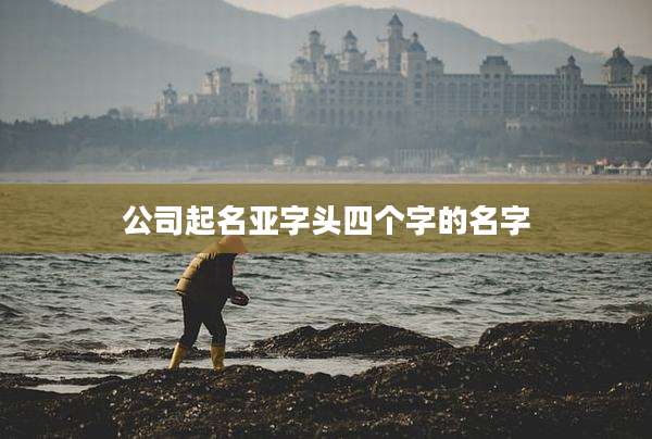 公司起名亚字头四个字的名字