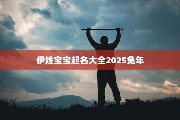 伊姓宝宝起名大全2025兔年