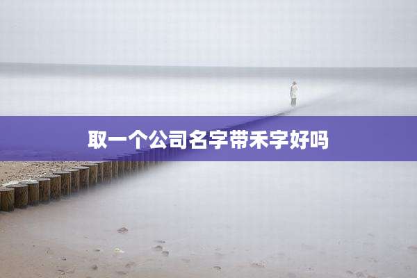 取一个公司名字带禾字好吗
