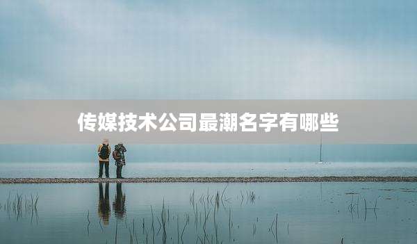 传媒技术公司最潮名字有哪些
