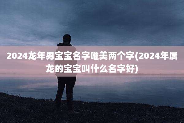2024龙年男宝宝名字唯美两个字(2024年属龙的宝宝叫什么名字好)