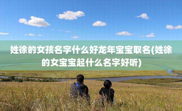 姓徐的女孩名字什么好龙年宝宝取名(姓徐的女宝宝起什么名字好听)