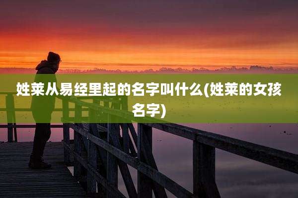 姓莱从易经里起的名字叫什么(姓莱的女孩名字)